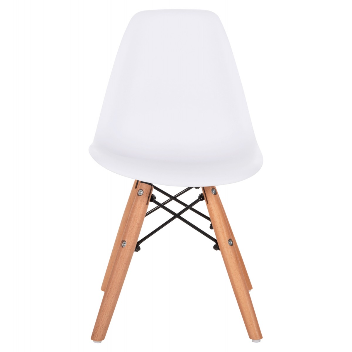 ΚΑΡΕΚΛΑ TWIST KID HM8453.01 ΞΥΛΙΝΑ ΠΟΔΙΑ Κ ΚΑΘΙΣΜΑ PP ΛΕΥΚΟ 31x34x55.5Υεκ