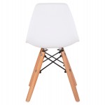 ΚΑΡΕΚΛΑ TWIST KID HM8453.01 ΞΥΛΙΝΑ ΠΟΔΙΑ Κ ΚΑΘΙΣΜΑ PP ΛΕΥΚΟ 31x34x55.5Υεκ