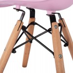 ΚΑΡΕΚΛΑ TWIST KID ΤΜΧ.HM8453.05 ΞΥΛΙΝΑ ΠΟΔΙΑ & ΚΑΘΙΣΜΑ ΡΟΖ PP 30,5Χ33Χ59 ΕΚ