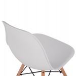 ΚΑΡΕΚΛΑ ΜΕ ΞΥΛΙΝΑ ΠΟΔΙΑ ΚΑΙ ΚΑΘΙΣΜΑ TWIST PP ΛΕΥΚΗ HM8460.01 46Χ50Χ82 ΕΚ