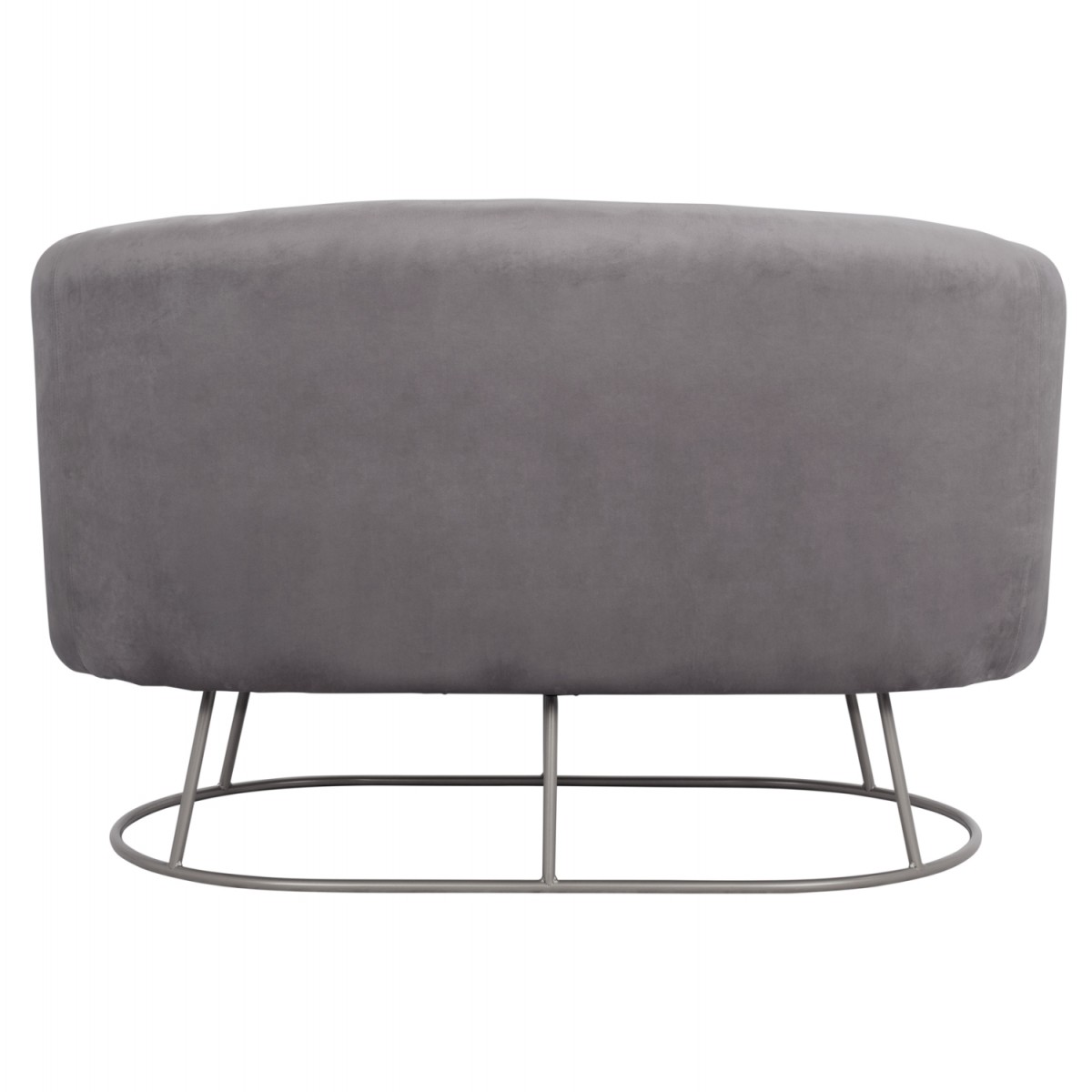 ΚΑΝΑΠΕΣ 2ΘΕΣΙΟΣ ARIEN HM8492.01 ΑΠΟ ΒΕΛΟΥΔΟ ΓΚΡΙ ΜΕ ΑΣΗΜΙ ΒΑΣΗ 125Χ80Χ84Υ εκ.