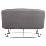 ΚΑΝΑΠΕΣ 2ΘΕΣΙΟΣ ARIEN HM8492.01 ΑΠΟ ΒΕΛΟΥΔΟ ΓΚΡΙ ΜΕ ΑΣΗΜΙ ΒΑΣΗ 125Χ80Χ84Υ εκ.