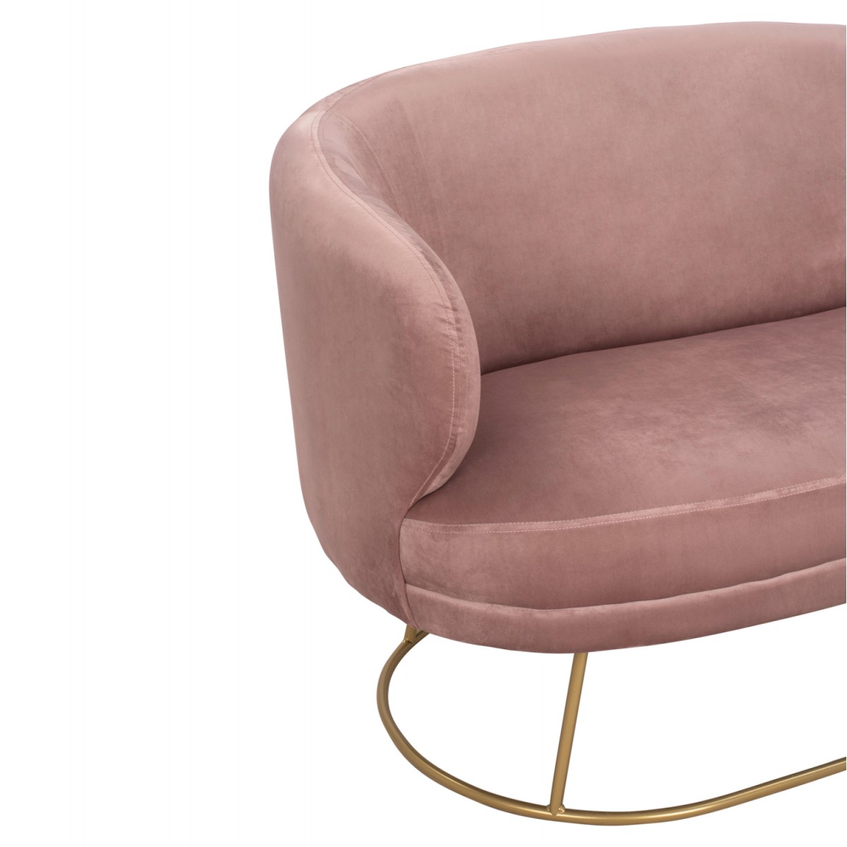 ΚΑΝΑΠΕΣ 2ΘΕΣΙΟΣ ARIEN HM8492.02 ΑΠΟ ΒΕΛΟΥΔΟ ΣΑΠΙΟ ΜΗΛΟ ΜΕ ΧΡΥΣΗ ΒΑΣΗ 125X80X84Y εκ.