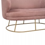 ΚΑΝΑΠΕΣ 2ΘΕΣΙΟΣ ARIEN HM8492.02 ΑΠΟ ΒΕΛΟΥΔΟ ΣΑΠΙΟ ΜΗΛΟ ΜΕ ΧΡΥΣΗ ΒΑΣΗ 125X80X84Y εκ.