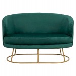 ΚΑΝΑΠΕΣ 2ΘΕΣΙΟΣ ARIEN HM8492.03 ΑΠΟ ΒΕΛΟΥΔΟ ΚΥΠΑΡΙΣΣΙ ΜΕ ΧΡΥΣΗ ΒΑΣΗ 125X80X84Y εκ.