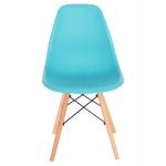 ΚΑΡΕΚΛΑ ΜΕ ΞΥΛΙΝΑ ΠΟΔΙΑ TWIST HM8460.08 PP ΤΙΡΚΟΥΑΖ ΚΑΘΙΣΜΑ 46x54x80Υεκ.