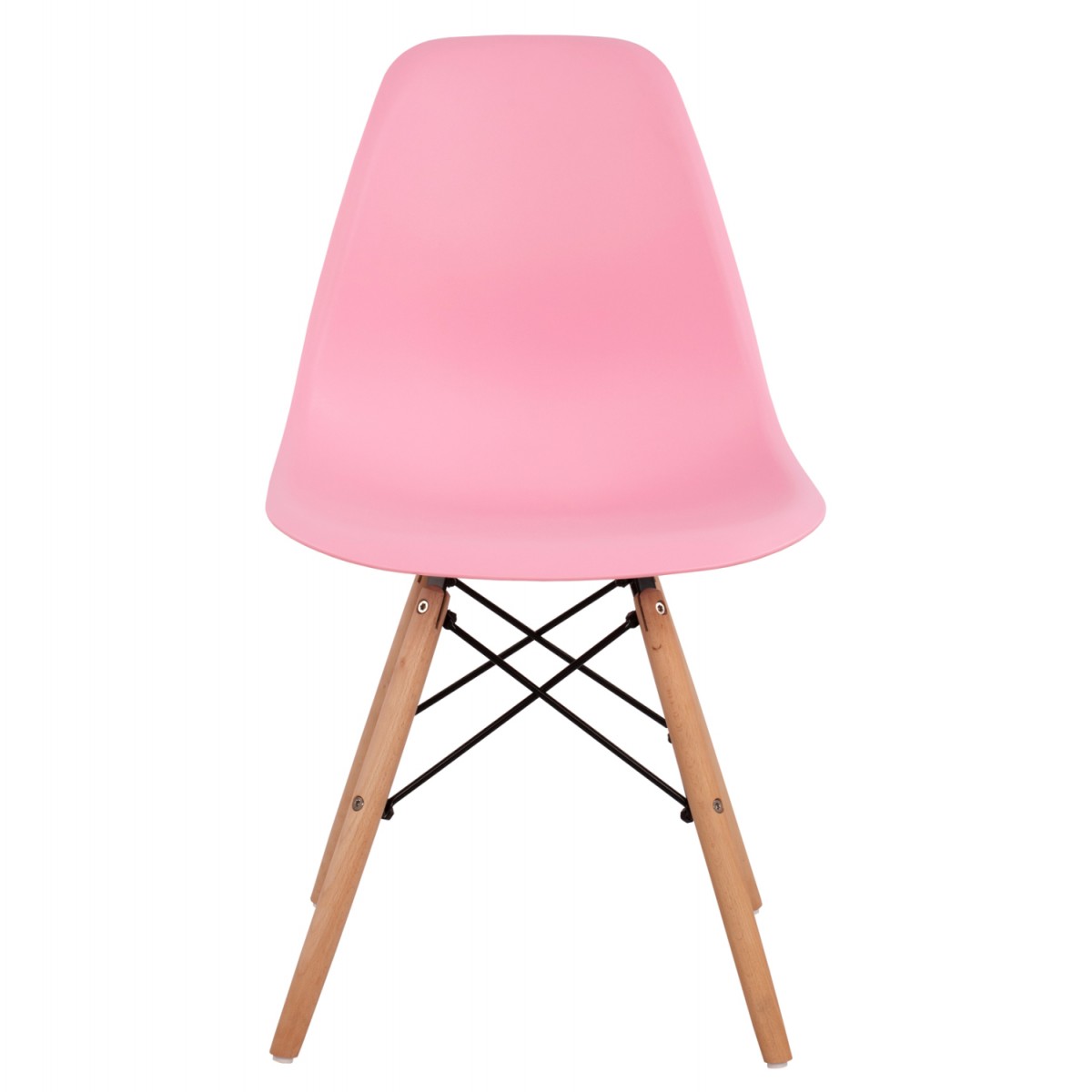 ΚΑΡΕΚΛΑ ΜΕ ΞΥΛΙΝΑ ΠΟΔΙΑ ΚΑΙ ΚΑΘΙΣΜΑ TWIST PP ΡΟΖ HM8460.05 46x50x82 εκ.