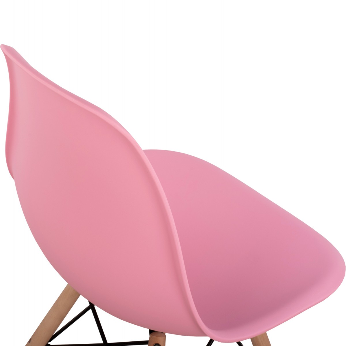 ΚΑΡΕΚΛΑ ΜΕ ΞΥΛΙΝΑ ΠΟΔΙΑ ΚΑΙ ΚΑΘΙΣΜΑ TWIST PP ΡΟΖ HM8460.05 46x50x82 εκ.