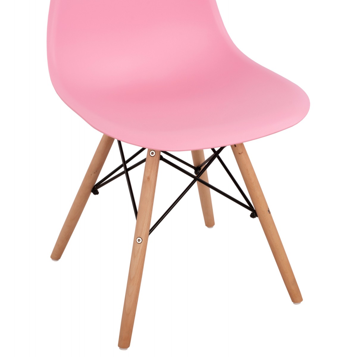 ΚΑΡΕΚΛΑ ΜΕ ΞΥΛΙΝΑ ΠΟΔΙΑ ΚΑΙ ΚΑΘΙΣΜΑ TWIST PP ΡΟΖ HM8460.05 46x50x82 εκ.