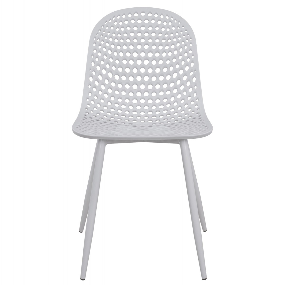 ΚΑΡΕΚΛΑ ΠΟΛΥΠΡΟΠΥΛΕΝΙΟΥ MILANA HM8512.01 ΛΕΥΚΟ ΜΕ ΜΕΤΑΛΛΙΚΑ ΠΟΔΙΑ 45X51X84Υ εκ.