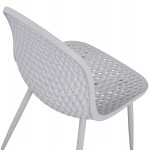 ΚΑΡΕΚΛΑ ΠΟΛΥΠΡΟΠΥΛΕΝΙΟΥ MILANA HM8512.01 ΛΕΥΚΟ ΜΕ ΜΕΤΑΛΛΙΚΑ ΠΟΔΙΑ 45X51X84Υ εκ.