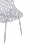 ΚΑΡΕΚΛΑ ΠΟΛΥΠΡΟΠΥΛΕΝΙΟΥ MILANA HM8512.01 ΛΕΥΚΟ ΜΕ ΜΕΤΑΛΛΙΚΑ ΠΟΔΙΑ 45X51X84Υ εκ.