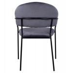 ΠΟΛΥΘΡΟΝΑΚΙ THEODORE HM8520.01 ΑΠΟ ΒΕΛΟΥΔΟ ΓΚΡΙ ΜΕ ΜΕΤΑΛΛΙΚΟ ΣΚΕΛΕΤΟ 55x50x82Υ εκ.