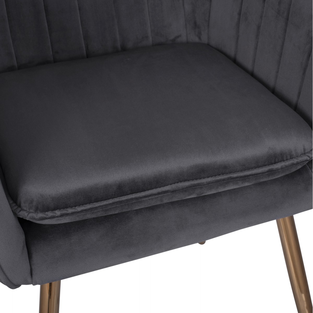 ΠΟΛΥΘΡΟΝΑΚΙ SAWYER ΒΕΛΟΥΔΟ ΓΚΡΙ ΜΕ ΧΡΥΣΑ ΠΟΔΙΑ HM8523.01 55Χ60Χ83Υ εκ.