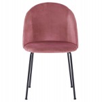 ΚΑΡΕΚΛΑ CLARA ΒΕΛΟΥΔΟ ΣΑΠΙΟ ΜΗΛΟ ΚΑΙ ΜΕΤΑΛΛΙΚΑ ΠΟΔΙΑ ΜΑΥΡΟ ΜΑΤ HM8545.02