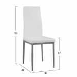 ΚΑΡΕΚΛΑ ΜΕΤΑΛΛΙΚΗ LADY HM0037.11 ΛΕΥΚΟ PU ΜΕΤΑΛΛΙΚΟ ΣΚΕΛΕΤΟ K/D 40x48x95Y εκ.