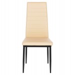 ΚΑΡΕΚΛΑ ΤΡΑΠΕΖΑΡΙΑΣ LADY HM0037.25 ΑΝΟΙΧΤΟ ΚΡΕΜ PU ΣΚΕΛΕΤΟΣ ΜΑΥΡΟΣ ΜΕΤΑΛ. (K/D) 42x44x95Υεκ