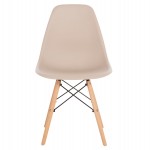 ΚΑΡΕΚΛΑ TWIST HM8460.25 ΜΕ ΞΥΛΙΝΑ ΠΟΔΙΑ ΚΑΙ ΚΑΘΙΣΜΑ PP-ΚΑΠΟΥΤΣΙΝΟ 46x50x82Υεκ.