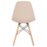 ΚΑΡΕΚΛΑ TWIST HM8460.25 ΜΕ ΞΥΛΙΝΑ ΠΟΔΙΑ ΚΑΙ ΚΑΘΙΣΜΑ PP-ΚΑΠΟΥΤΣΙΝΟ 46x50x82Υεκ.