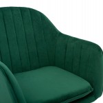 ΠΟΛΥΘΡΟΝΑΚΙ SAWYER ΒΕΛΟΥΔΟ ΚΥΠΑΡΙΣΣΙ ΜΕ ΜΑΥΡΑ ΠΟΔΙΑ HM8523.13 53Χ60Χ76Υ εκ.