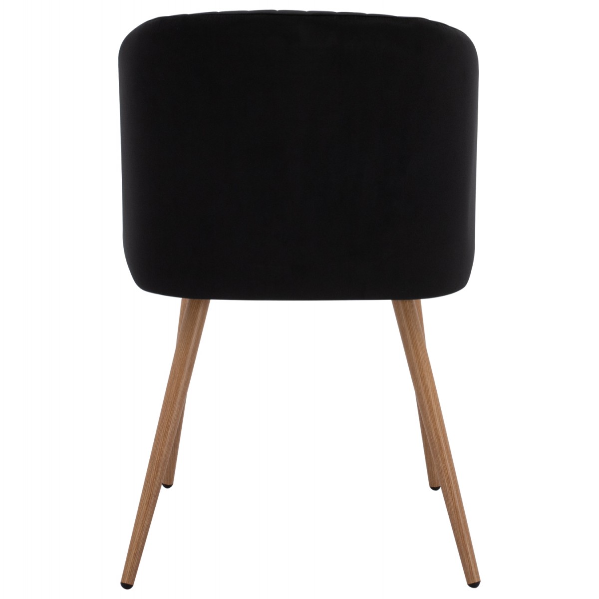 ΠΟΛΥΘΡΟΝΑΚΙ LEAH HM8543.04 ΜΕ ΒΕΛΟΥΔΟ ΜΑΥΡΟ ΚΑΙ ΜΕΤΑΛΛΙΚΑ ΠΟΔΙΑ 53x57x81 εκ.