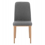 ΚΑΡΕΚΛΑ EILISH ΜΕ ΓΚΡΙ ΥΦΑΣΜΑ & ΜΕΤΑΛΛΙΚΟ ΣΚΕΛΕΤΟ HM8727.01 43X55X92