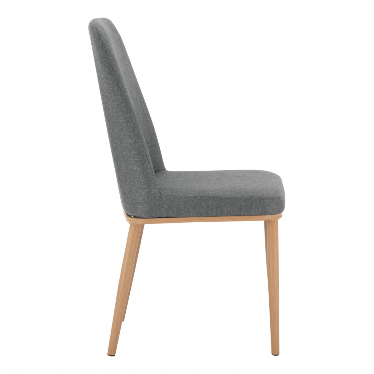 ΚΑΡΕΚΛΑ EILISH ΜΕ ΓΚΡΙ ΥΦΑΣΜΑ & ΜΕΤΑΛΛΙΚΟ ΣΚΕΛΕΤΟ HM8727.01 43X55X92