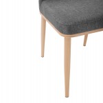 ΚΑΡΕΚΛΑ EILISH ΜΕ ΓΚΡΙ ΥΦΑΣΜΑ & ΜΕΤΑΛΛΙΚΟ ΣΚΕΛΕΤΟ HM8727.01 43X55X92