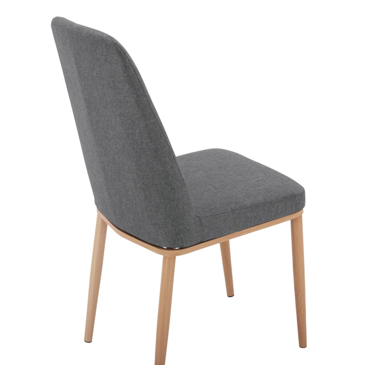 ΚΑΡΕΚΛΑ EILISH ΜΕ ΓΚΡΙ ΥΦΑΣΜΑ & ΜΕΤΑΛΛΙΚΟ ΣΚΕΛΕΤΟ HM8727.01 43X55X92