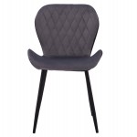 ΚΑΡΕΚΛΑ ADALYN ΜΕ ΜΑΥΡΟ PU ΚΑΙ ΓΚΡΙ ΒΕΛΟΥΔΟ HM8729.01 51x58x82Υ εκ.