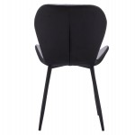 ΚΑΡΕΚΛΑ ADALYN ΜΕ ΜΑΥΡΟ PU ΚΑΙ ΓΚΡΙ ΒΕΛΟΥΔΟ HM8729.01 51x58x82Υ εκ.