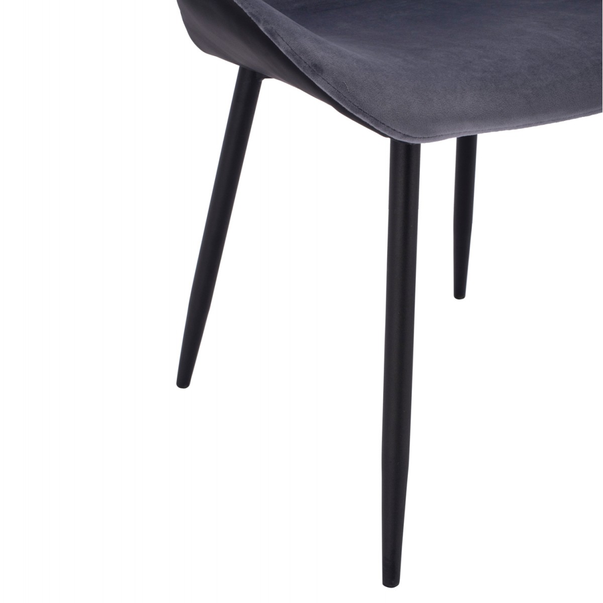 ΚΑΡΕΚΛΑ ADALYN ΜΕ ΜΑΥΡΟ PU ΚΑΙ ΓΚΡΙ ΒΕΛΟΥΔΟ HM8729.01 51x58x82Υ εκ.