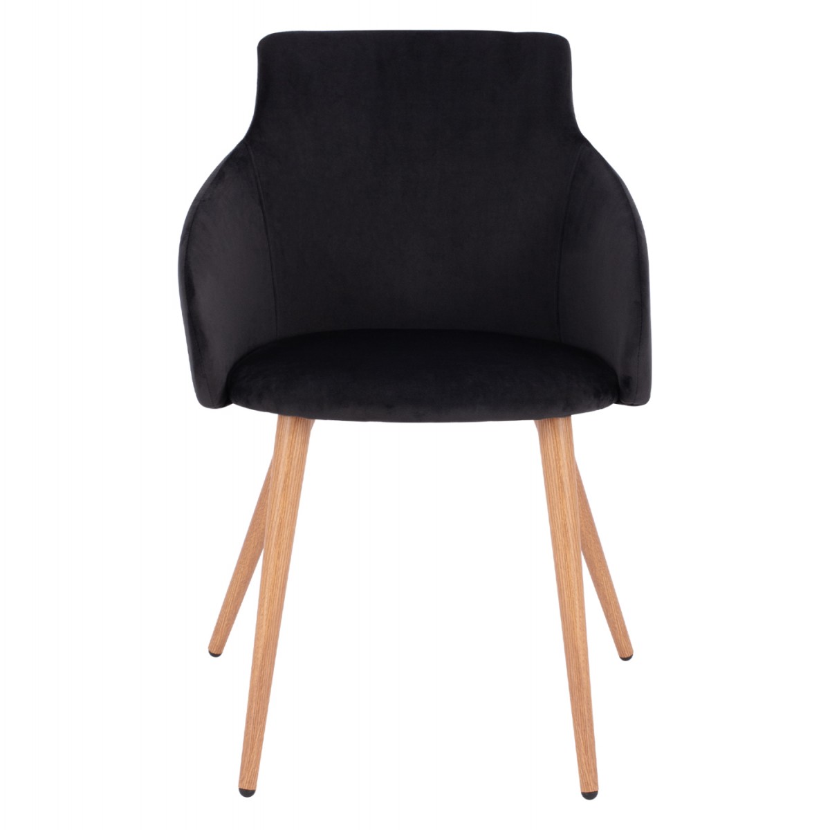 ΠΟΛΥΘΡΟΝΑΚΙ IVY ΒΕΛΟΥΔΟ ΜΑΥΡΟ ΚΑΙ ΜΕΤΑΛΛΙΚΑ ΠΟΔΙΑ HM8546.04 53x55x79 εκ.