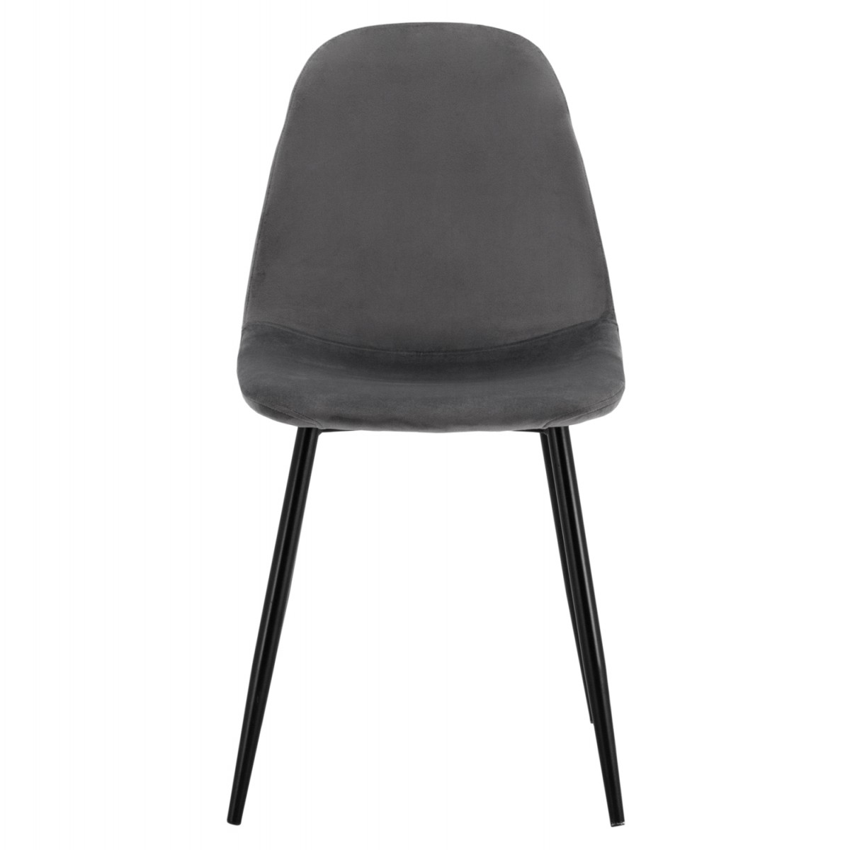 ΚΑΡΕΚΛΑ LEONARDO ΒΕΛΟΥΔΟ ΓΚΡΙ ΜΕ ΜΕΤΑΛΛΙΚΑ ΠΟΔΙΑ 45x53x85Υ εκ. HM00100.01