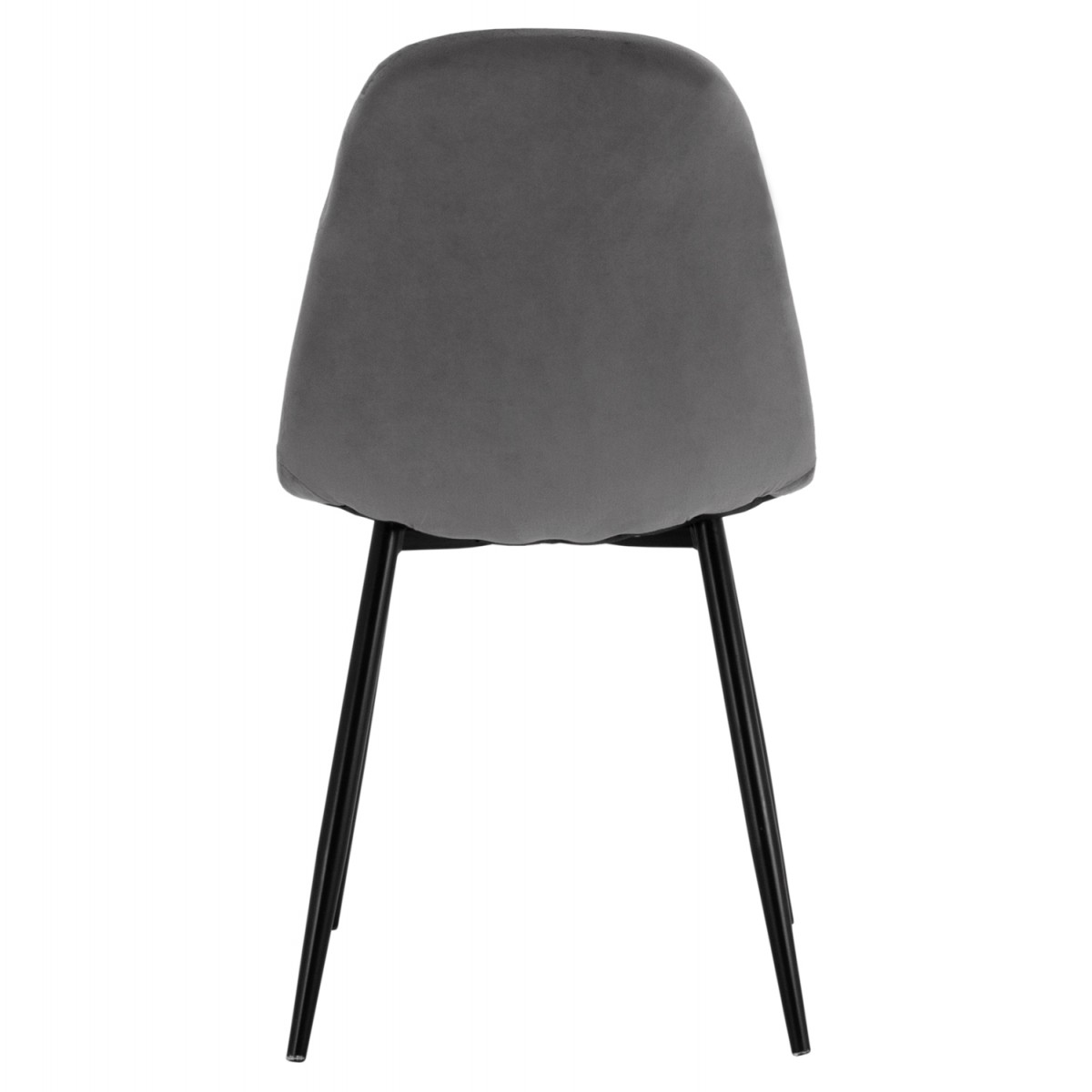 ΚΑΡΕΚΛΑ LEONARDO ΒΕΛΟΥΔΟ ΓΚΡΙ ΜΕ ΜΕΤΑΛΛΙΚΑ ΠΟΔΙΑ 45x53x85Υ εκ. HM00100.01