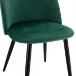 ΚΑΡΕΚΛΑ ODED ΜΕ ΜΕΤΑΛΛΙΚΑ ΜΑΥΡΑ ΠΟΔΙΑ & ΒΕΛΟΥΔΟ ΚΥΠΑΡΙΣΣΙ HM8731.03 49x57x79Υ εκ.