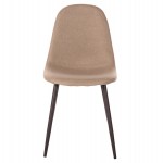 ΚΑΡΕΚΛΑ LEONARDO HM00100.07 ΥΦΑΣΜΑ ΜΠΕΖ ΚΑΙ ΚΑΦΕ ΜΕΤΑΛΛΙΚΑ ΠΟΔΙΑ 45x48x89.5Υεκ.