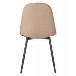 ΚΑΡΕΚΛΑ LEONARDO HM00100.07 ΥΦΑΣΜΑ ΜΠΕΖ ΚΑΙ ΚΑΦΕ ΜΕΤΑΛΛΙΚΑ ΠΟΔΙΑ 45x48x89.5Υεκ.