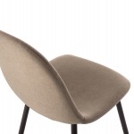 ΚΑΡΕΚΛΑ LEONARDO HM00100.07 ΥΦΑΣΜΑ ΜΠΕΖ ΚΑΙ ΚΑΦΕ ΜΕΤΑΛΛΙΚΑ ΠΟΔΙΑ 45x48x89.5Υεκ.