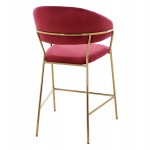 ΣΚΑΜΠΟ ΜΕΣ.ΥΨΟΥΣ THEODORE HM8734.06 ΒΕΛΟΥΔΟ ΚΟΚΚΙΝΟ--ΕΠΙΧΡΥΣΟΣ ΣΚΕΛΕΤΟΣ 60x55x100Yεκ