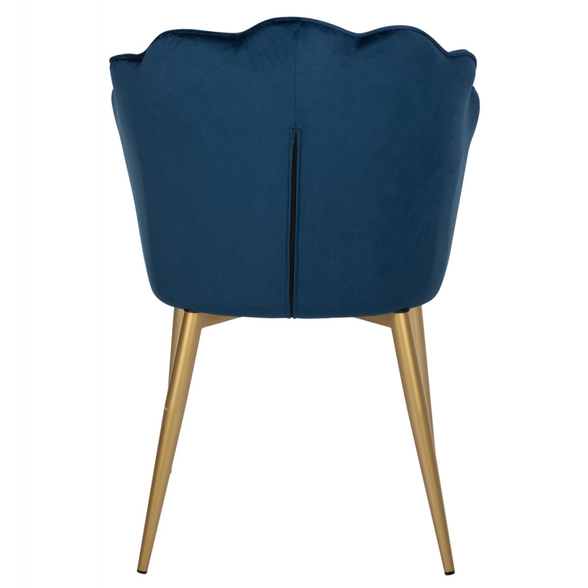 ΚΑΡΕΚΛΑ AVIE ΜΕΤΑΛΛΙΚΗ ΜΕ ΒΕΛΟΥΔΟ ΜΠΛΕ ΚΑΙ ΧΡΥΣΑ ΠΟΔΙΑ HM8737.08 48x48x85Υεκ.