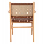 ΠΟΛΥΘΡΟΝΑ FELIPE HM9328.01 ΤΟΟΝ ΞΥΛΟ ΜΕ PU ΚΑΦΕ 62x59x86Y εκ.