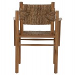 ΠΟΛΥΘΡΟΝΑ ROVER HM9378 ΑΠΟ ΜΑΣΙΦ ΞΥΛΟ ΤEAΚ & ΨΑΘΑ- ΦΥΣΙΚΟ 64Χ61Χ84 εκ.