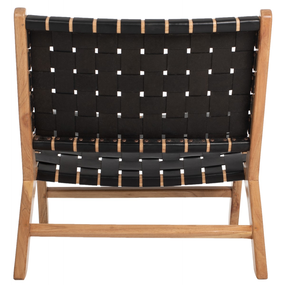 ΚΑΡΕΚΛΑ FELIPE HM9384.02 ΜΑΣΙΦ ΤΕΑΚ ΚΑΙ ΜΑΥΡΟ PU 65x82x88Υεκ.