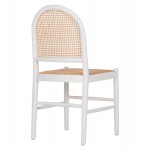 ΚΑΡΕΚΛΑ ΑΠΟ ΟΞΙΑ ΣΕ ΛΕΥΚΟ-RATTAN ΜΠΕΖ HM9407.03 43x50x87Yεκ.