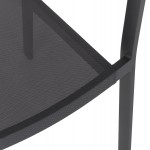 ΠΟΛΥΘΡΟΝΑ ΑΛΟΥΜΙΝΙΟΥ HM5891.01 ΑΝΘΡΑΚΙ ΣΚΕΛΕΤΟΣ&TEXTLINE-ΜΠΕΖ RATTAN 56,5x58x79Υ εκ.