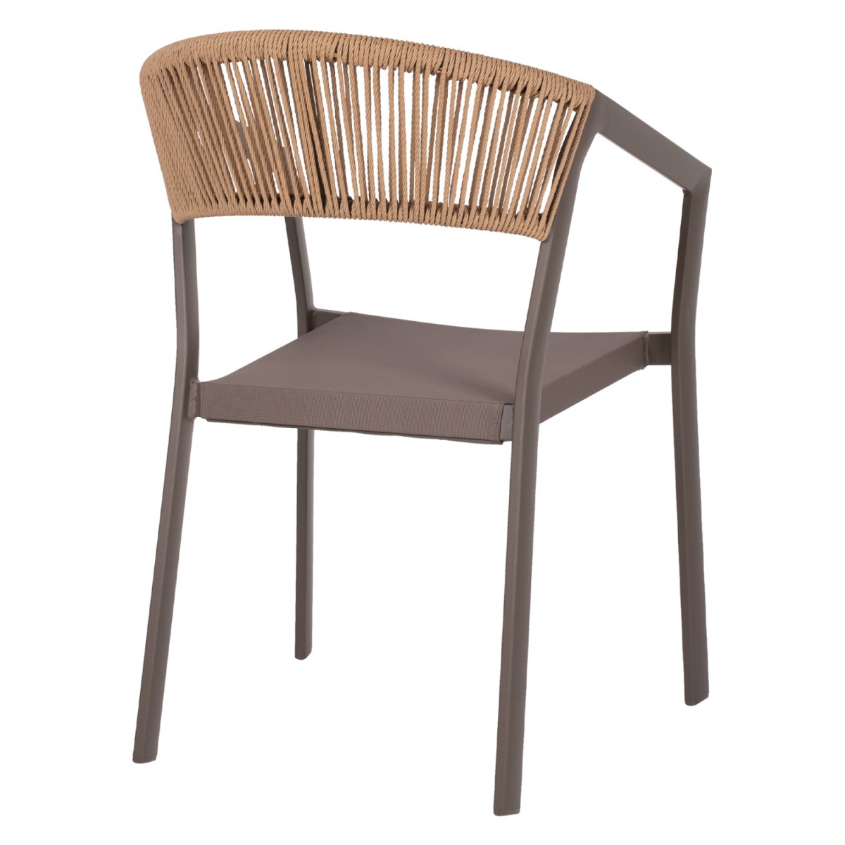 ΠΟΛΥΘΡΟΝΑ ΑΛΟΥΜΙΝΙΟΥ MIRI HM5891.03 ΣΑΜΠΑΝΙΖΕ ΣΚΕΛΕΤΟΣ&TEXTLINE- RATTAN 56x58x80.5Υ εκ.