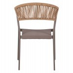 ΠΟΛΥΘΡΟΝΑ ΑΛΟΥΜΙΝΙΟΥ MIRI HM5891.03 ΣΑΜΠΑΝΙΖΕ ΣΚΕΛΕΤΟΣ&TEXTLINE- RATTAN 56x58x80.5Υ εκ.