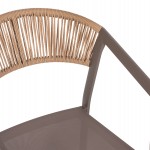 ΠΟΛΥΘΡΟΝΑ ΑΛΟΥΜΙΝΙΟΥ MIRI HM5891.03 ΣΑΜΠΑΝΙΖΕ ΣΚΕΛΕΤΟΣ&TEXTLINE- RATTAN 56x58x80.5Υ εκ.