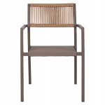 ΠΟΛΥΘΡΟΝΑ ΑΛΟΥΜΙΝΙΟΥ ΕΠΑΓΓΕΛΜΑΤΙΚΗ ΣΑΜΠΑΝΙΖΕ MIREN ME RATTAN ΠΛΑΤΗ HM5893.03 55,5x58,5x83 εκ.